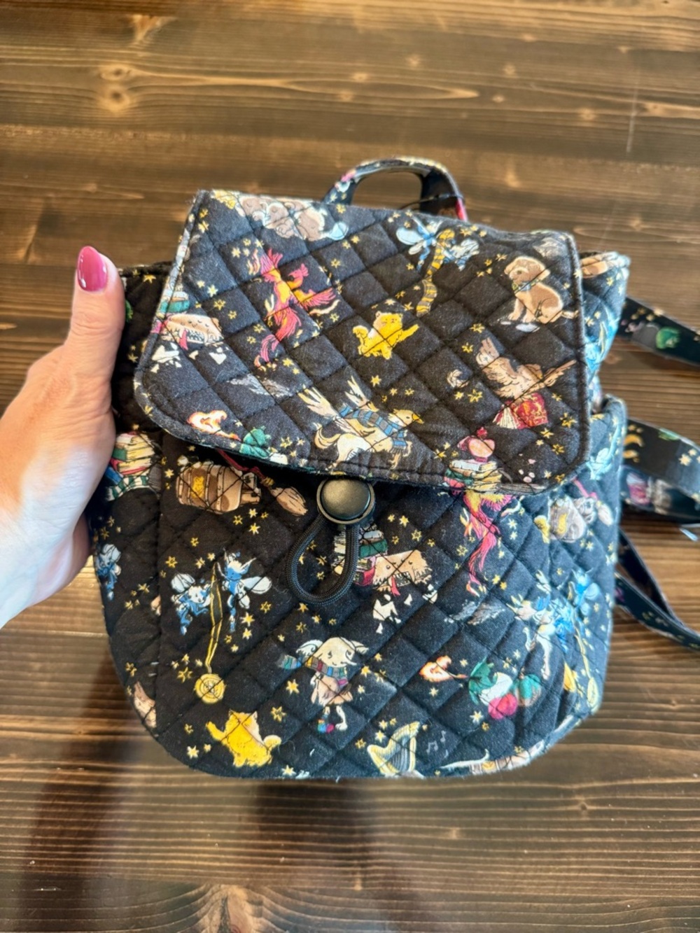 Vera Bradley Harry Potter Friends at Hogwarts Mini Quilted Backpack - Picture 5 of 10